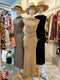Women Stylist Cowl Neck Runched Sleeveless Top With Mermaid Long Skirts